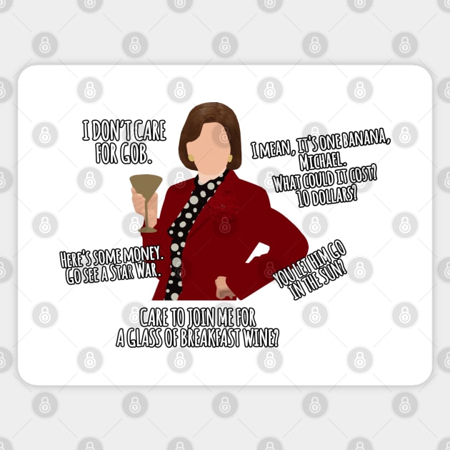 lucille bluth Sticker by aluap1006